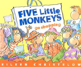 Cinco pequeños monos van de compras