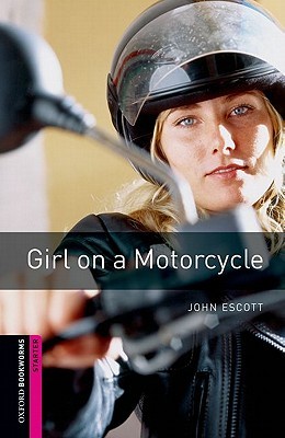 Chica en una motocicleta (arrancador de los libreros de Oxford)