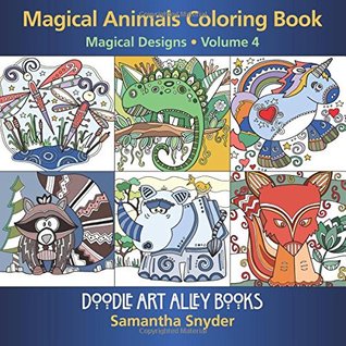 Animales mágicos Libro para colorear: Magical Designs