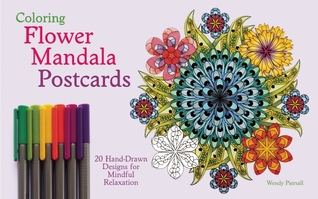 Colorear Mandala de flores Postales: 20 diseños a mano para la relajación consciente
