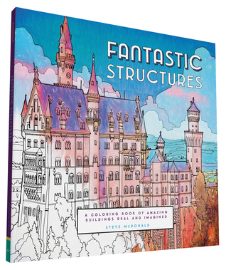 Estructuras fantásticas: un libro para colorear de edificios asombrosos reales e imaginados