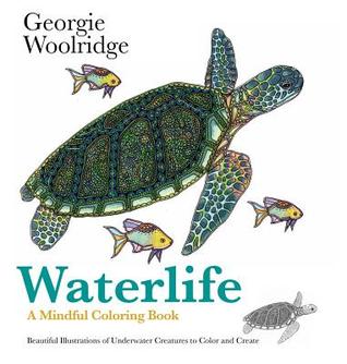 Bajo el agua: un libro para colorear consciente que contiene ilustraciones sorprendentes de debajo de las olas