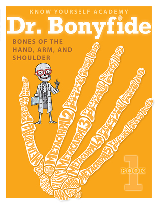El Dr. Bonyfide presenta los huesos de la mano, brazo y hombro