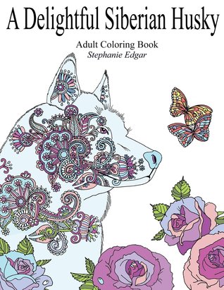 Un delicioso husky siberiano (libro para colorear adulto)