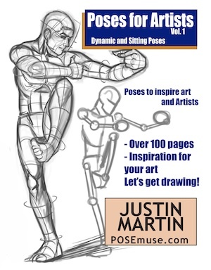 Poses for Artists Volumen 1 - Posiciones dinámicas y sentadas: una referencia esencial para el dibujo de la figura y el formulario humano