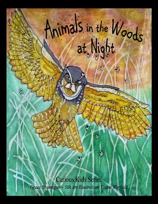 Animales en el bosque por la noche
