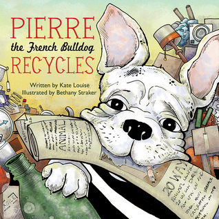 Pierre el Bulldog francés recicla