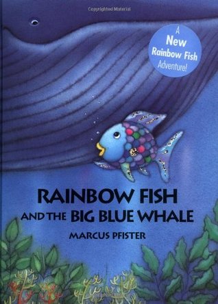 Peces de arco iris y la ballena azul grande