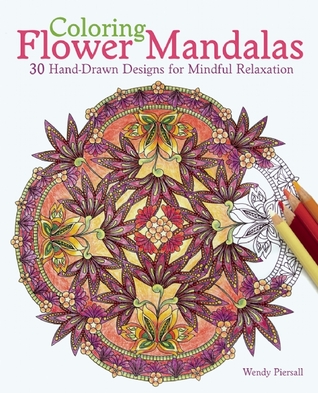 Color Mandalas de flores: 30 dibujos a mano para la relajación consciente