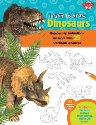 Aprenda a dibujar dinosaurios: instrucciones paso a paso para más de 25 criaturas prehistóricas-64 páginas de diversión de dibujo! Contiene hechos divertidos, cuestionarios, fotos en color y mucho más.