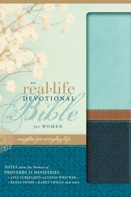 NIV, Biblia Devocional Real-Life para las mujeres, cuero de imitación, turquesa: Insights para la vida cotidiana