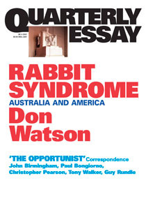 Síndrome de conejo: Australia y América