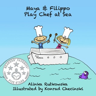 Maya y Filippo juegan al chef en el mar
