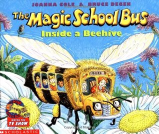 El autobús escolar mágico dentro de una colmena