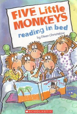 Cinco, poco, Monos, lectura, cama