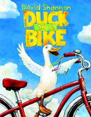 Pato en una bicicleta